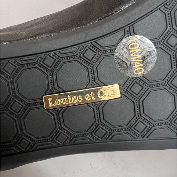 New Louise et Cie Women’s Arella Flat Size 10M Black Pearl Detail Rhinestone 40 - Picture 9 of 11
